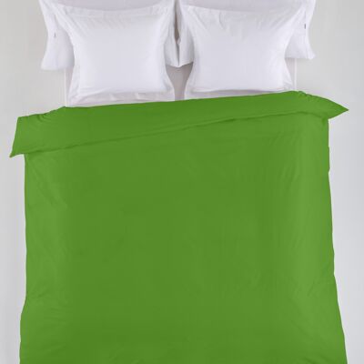 estelia - funda nordica lisa color verde - cama de 150/160 (1 pieza) - 50% algodón / 50% poliéster - 144 hilos. gramage: 115