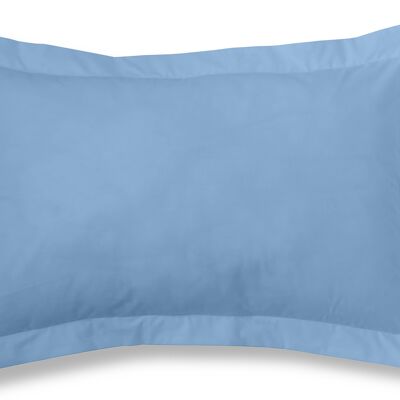 estelia - funda de cojín color azul claro - 50x75 cm - 50% algodón / 50% poliéster - 144 hilos. gramage: 115