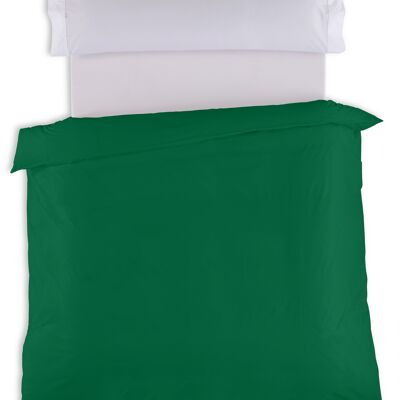 estelia - funda nordica lisa color verde billar - cama de 180/200 (1 pieza) - 50% algodón / 50% poliéster - 144 hilos. gramage: 115