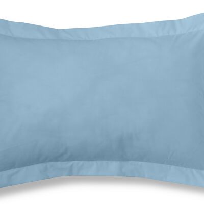 estelia - funda de cojín color azul celeste - 50x75 cm - 100% algodón - 144 hilos. gramage: 115