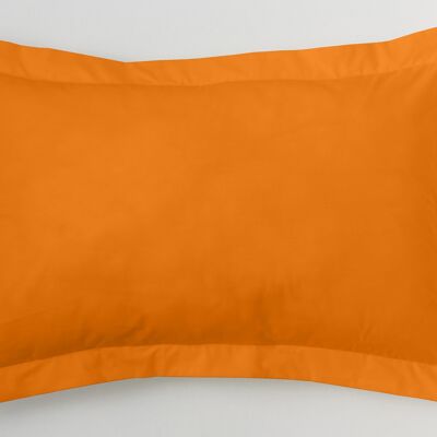 estelia - funda de cojín color naranja - 50x75 cm - 100% algodón - 144 hilos. gramage: 115