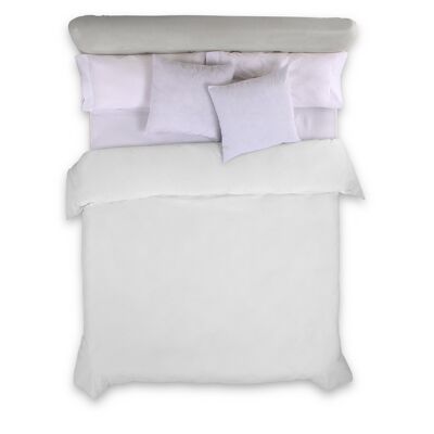 estelia - funda nordica color blanco - cama de 90 (1 pieza) - 100% algodón - 144 hilos. gramage: 115