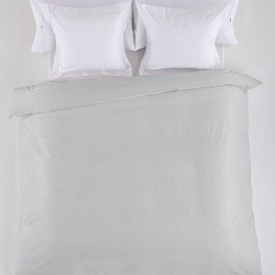 estelia - funda nordica lisa color perla - cama de 90 (1 pieza) - 50% algodón / 50% poliéster - 144 hilos. gramage: 115