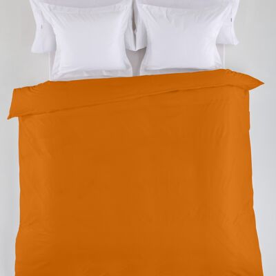 estelia - funda nordica lisa color ocre - cama de 90 (1 pieza) - 50% algodón / 50% poliéster - 144 hilos. gramage: 115
