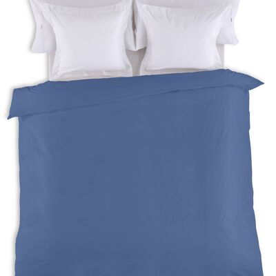 estelia - funda nordica color azulón - cama de 135/140 (1 pieza) - 100% algodón - 144 hilos. gramage: 115