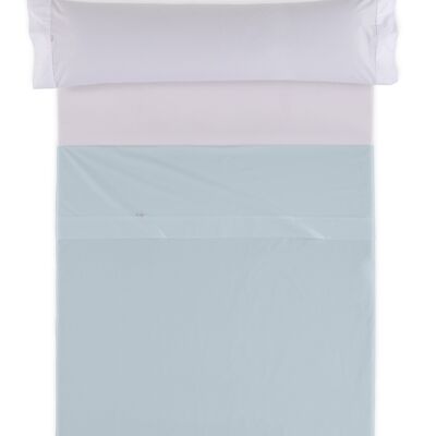 estelia - sábana sabana encimera color azul celeste - cama de 150/160 50% algodón / 50% poliéster - 144 hilos. gramage: 115
