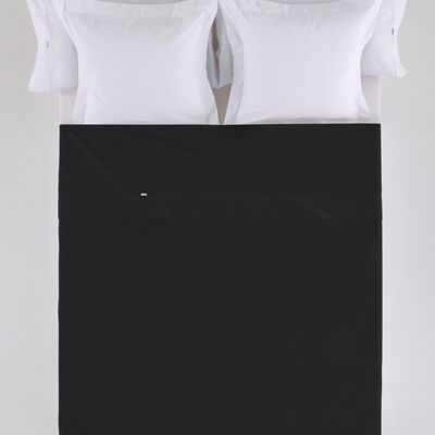 estelia - sábana sabana encimera color negro - cama de 150/160 50% algodón / 50% poliéster - 144 hilos. gramage: 115