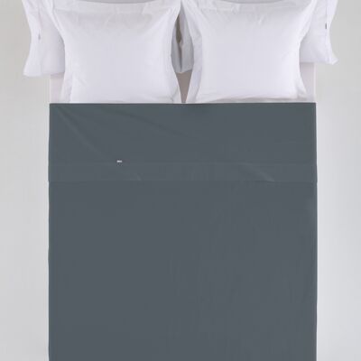estelia - sábana sabana encimera color gris - cama de 180 50% algodón / 50% poliéster - 144 hilos. gramage: 115