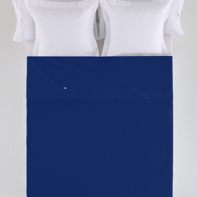 estelia - sábana sabana encimera color azul marino - cama de 200 50% algodón / 50% poliéster - 144 hilos. gramage: 115