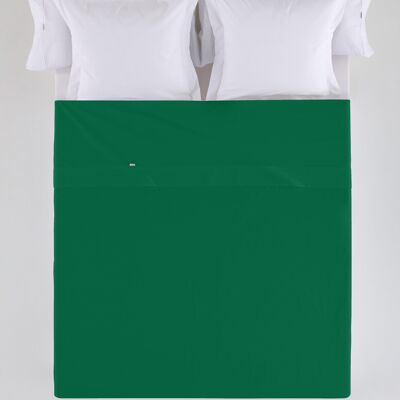 estelia - sábana sabana encimera color verde billar - cama de 105 50% algodón / 50% poliéster - 144 hilos. gramage: 115
