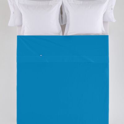 estelia - sábana sabana encimera color azul - cama de 105 50% algodón / 50% poliéster - 144 hilos. gramage: 115