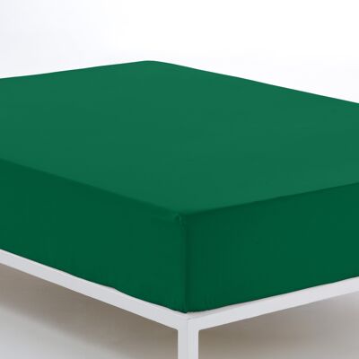 estelia - bajera ajustable color verde billar - cama de 105 (alto 28 cm) - 50% algodón / 50% poliéster - 144 hilos. gramage: 115