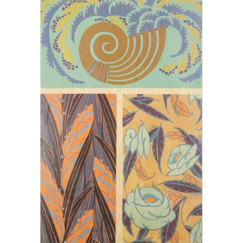 Wooden postcard - bnf shell patterns