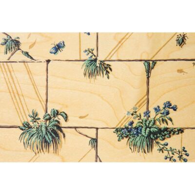 Carte postale en bois - bnf papiers peints mur bis