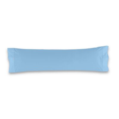 estelia - funda de almohada color azul celeste - 45x125 cm - 50% algodón / 50% poliéster - 144 hilos. gramage: 115