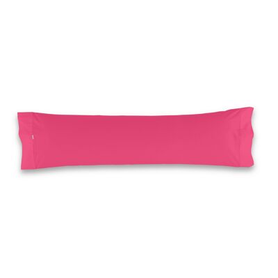 estelia - funda de almohada color chicle - 45x125 cm - 50% algodón / 50% poliéster - 144 hilos. gramage: 115