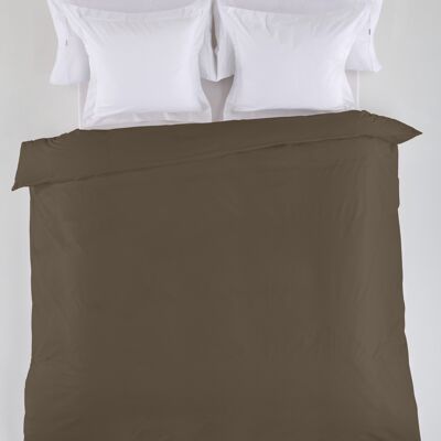 estelia - funda nordica lisa color musgo - cama de 90 (1 pieza) - 50% algodón / 50% poliéster - 144 hilos. gramage: 115