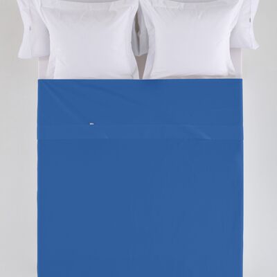 estelia - sabana encimera color azulón - cama de 200 100% algodón - 144 hilos. gramage: 115