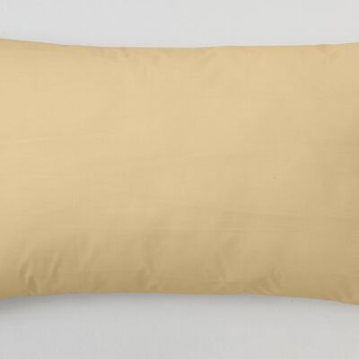 estelia - funda de almohada de algodón color beige - 45x125 cm - 100% algodón - 144 hilos. gramage: 115