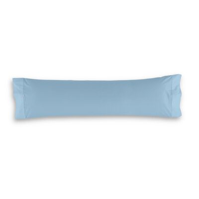 estelia - funda de almohada de algodón color azul celeste - 45x170 cm - 100% algodón - 144 hilos. gramage: 115