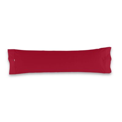 estelia - funda de almohada de algodón color burdeos - 45x170 cm - 100% algodón - 144 hilos. gramage: 115