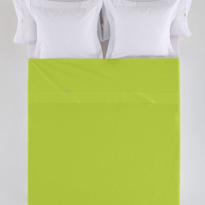 estelia - sábana sabana encimera color kiwi - cama de 105 50% algodón / 50% poliéster - 144 hilos. gramage: 115