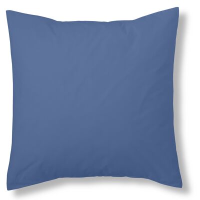 estelia - funda de cojín color azulón - 40x40 cm - 50% algodón / 50% poliéster - 144 hilos. gramage: 115