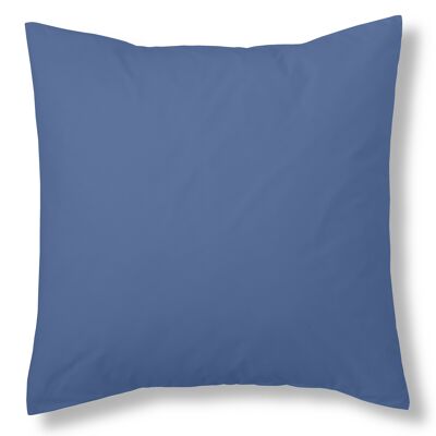 estelia - funda de cojín color azulón - 40x40 cm - 50% algodón / 50% poliéster - 144 hilos. gramage: 115