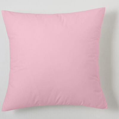 estelia - funda de cojín color rosa - 40x40 cm - 50% algodón / 50% poliéster - 144 hilos. gramage: 115