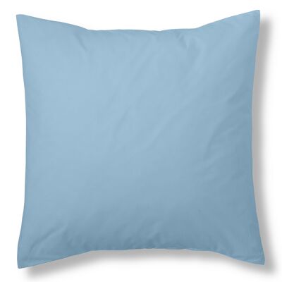 estelia - funda de cojín color azul celeste - 40x40 cm - 100% algodón - 144 hilos. gramage: 115