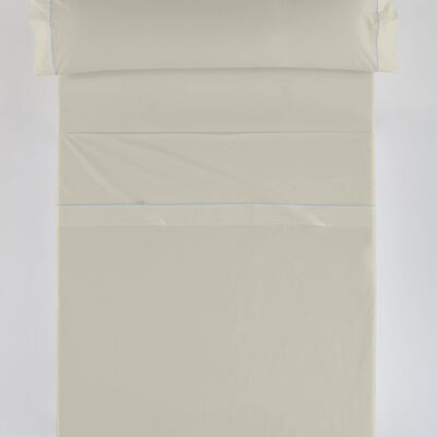 estelia - juego de sábanas color piedra - cama de 90 (3 piezas) - 100% algodón - 144 hilos. gramage: 115