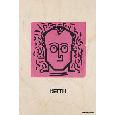 Postal de madera - Portrart Keith