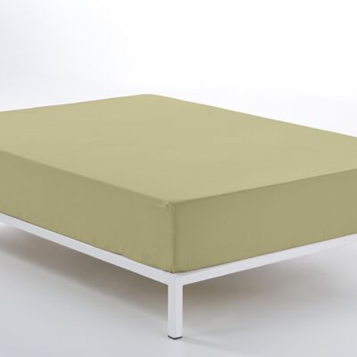 estelia - bajera ajustable color camel - cama de 180 (alto 28 cm) - 50% algodón / 50% poliéster - 144 hilos. gramage: 115