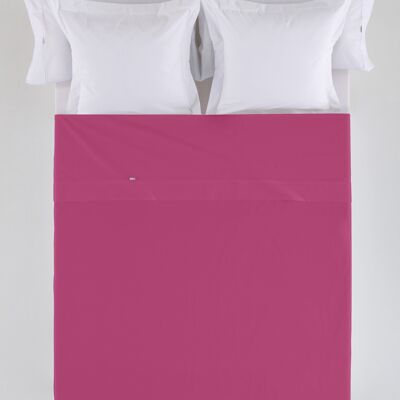 estelia - sábana sabana encimera color fucsia - cama de 180 50% algodón / 50% poliéster - 144 hilos. gramage: 115