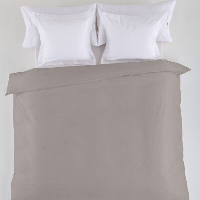 estelia - funda nordica lisa color plomo - cama de 90 (1 pieza) - 50% algodón / 50% poliéster - 144 hilos. gramage: 115