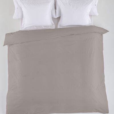 estelia - funda nordica lisa color plomo - cama de 180/200 (1 pieza) - 50% algodón / 50% poliéster - 144 hilos. gramage: 115