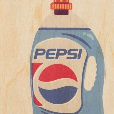 Carte postale en bois - brand mix pepsi