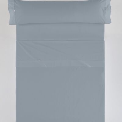 estelia - juego de sábanas color acero - cama de 105 (3 piezas) - 100% algodón - 200 hilos