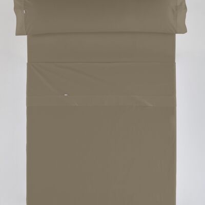 estelia - juego de sábanas color visón - cama de 105 (3 piezas) - 100% algodón - 200 hilos