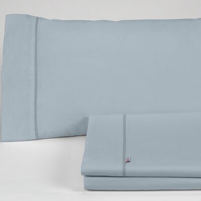 estelia - juego de sábanas color plata - cama de 180 (4 piezas) - 100% algodón - 144 hilos. gramage: 115