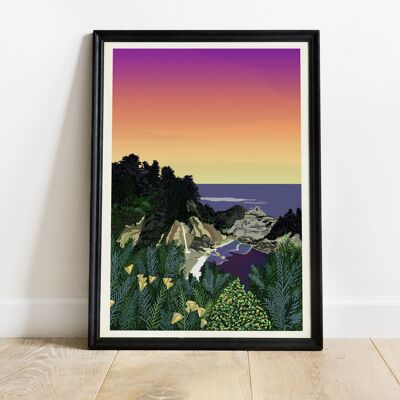 Big Sur Sonnenuntergang-29,7cmx42cm