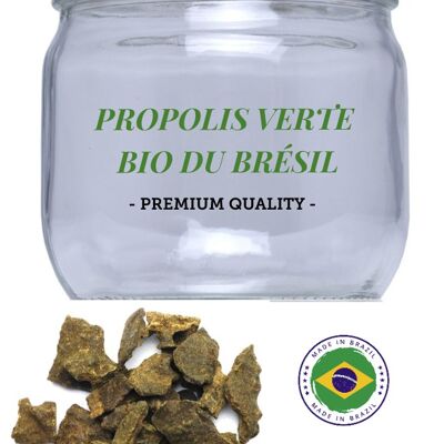 Propolis verte bio du brésil en morceaux 10g