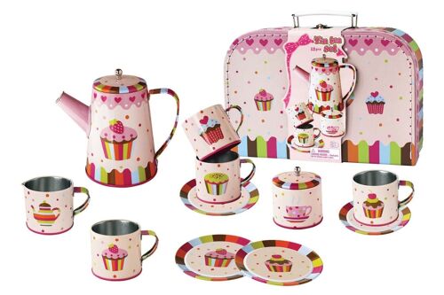 Coffee set in tin "Cupcake", 13 pcs.