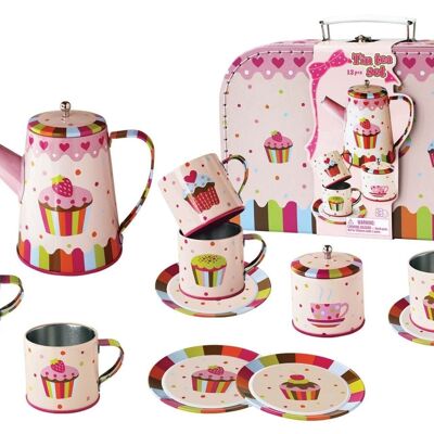 Coffee set in tin "Cupcake", 13 pcs.