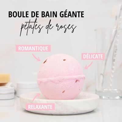 Bomba de baño “Pétalos de rosa” – Granel 180 g