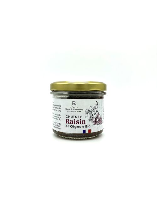 Chutney raisin & émincé d'oignon Bio