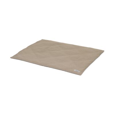 Couette couverture pour chien Carreaux sable foncé 80x60 cms