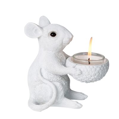 Mouse tealight white