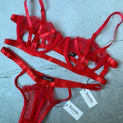 The Barely There Bra - S - Red-y Set Go