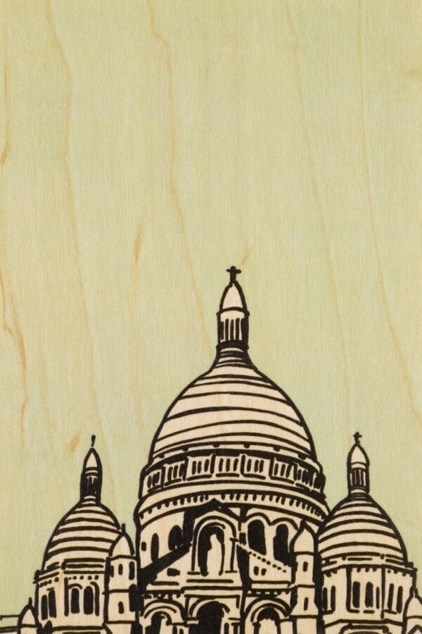 Wooden Postcard - Sacred Heart Holidays